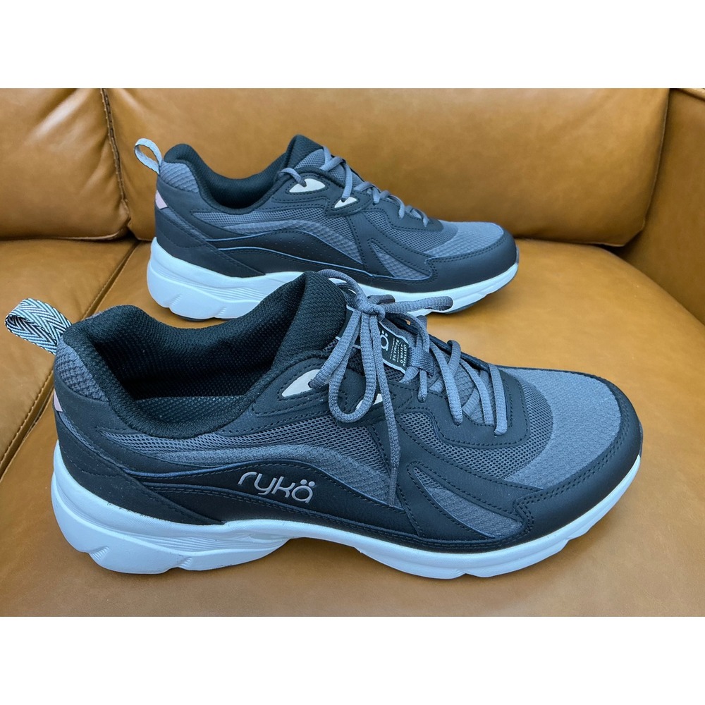 Ryka Skyrise Walking Shoes Womens 11 Black Water Repellent Athletic